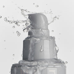 water splashing on peptide glazing fluid